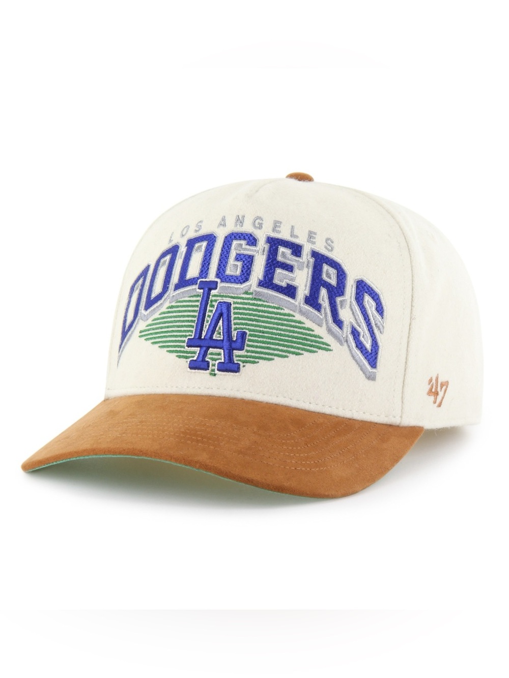 Los Angeles Dodgers MLB '47 Pomona Wool Suede Hitch Hat Natural OSF Adjustable